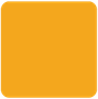 オレンジ色の丸みを帯びた四角